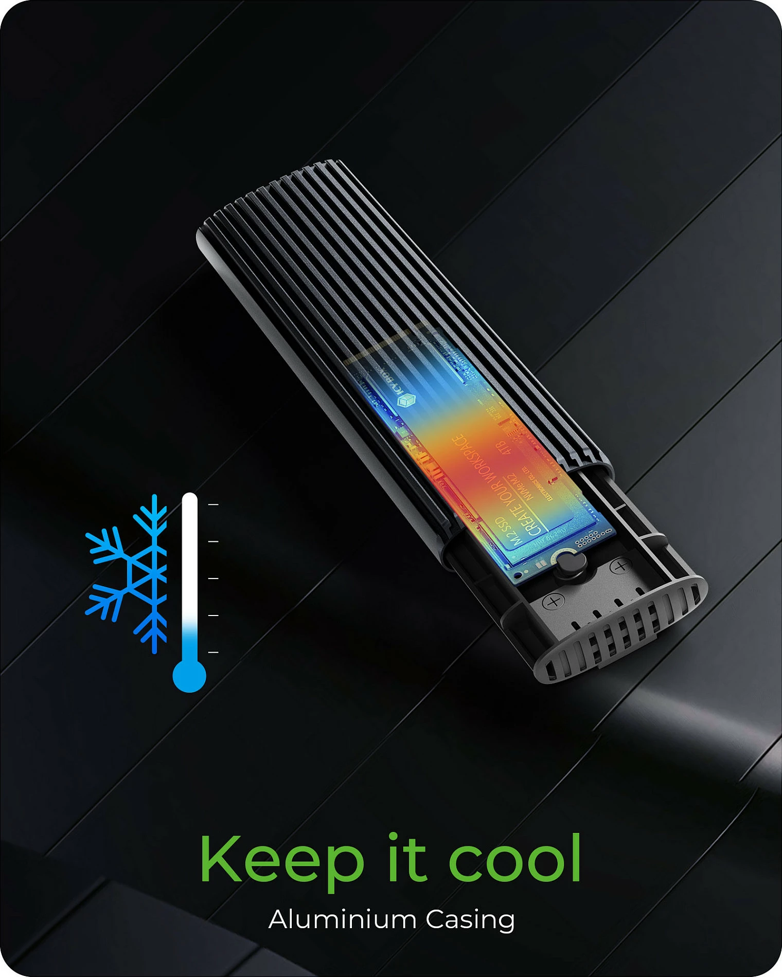 Enklosur SSD ICY BOX IB-1808MCT-CU31, M.2 NVMe/SATA, USB-C 10Gbps, i zi