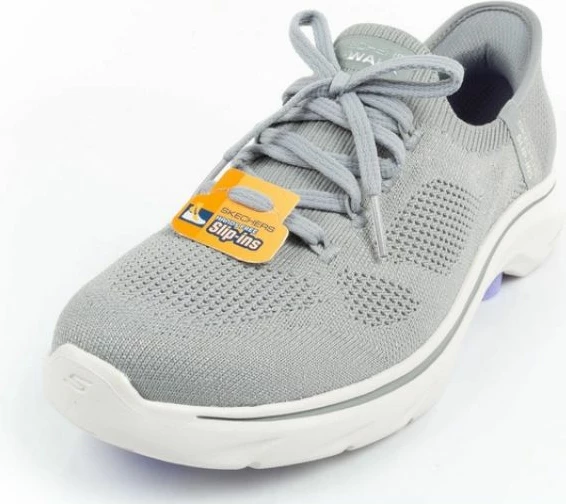 Atlete Skechers për femra, gri/argjend
