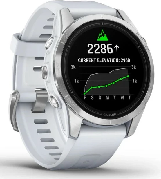 Smartwatch Garmin Epix Pro Gen 2 42mm bardhë/argjend