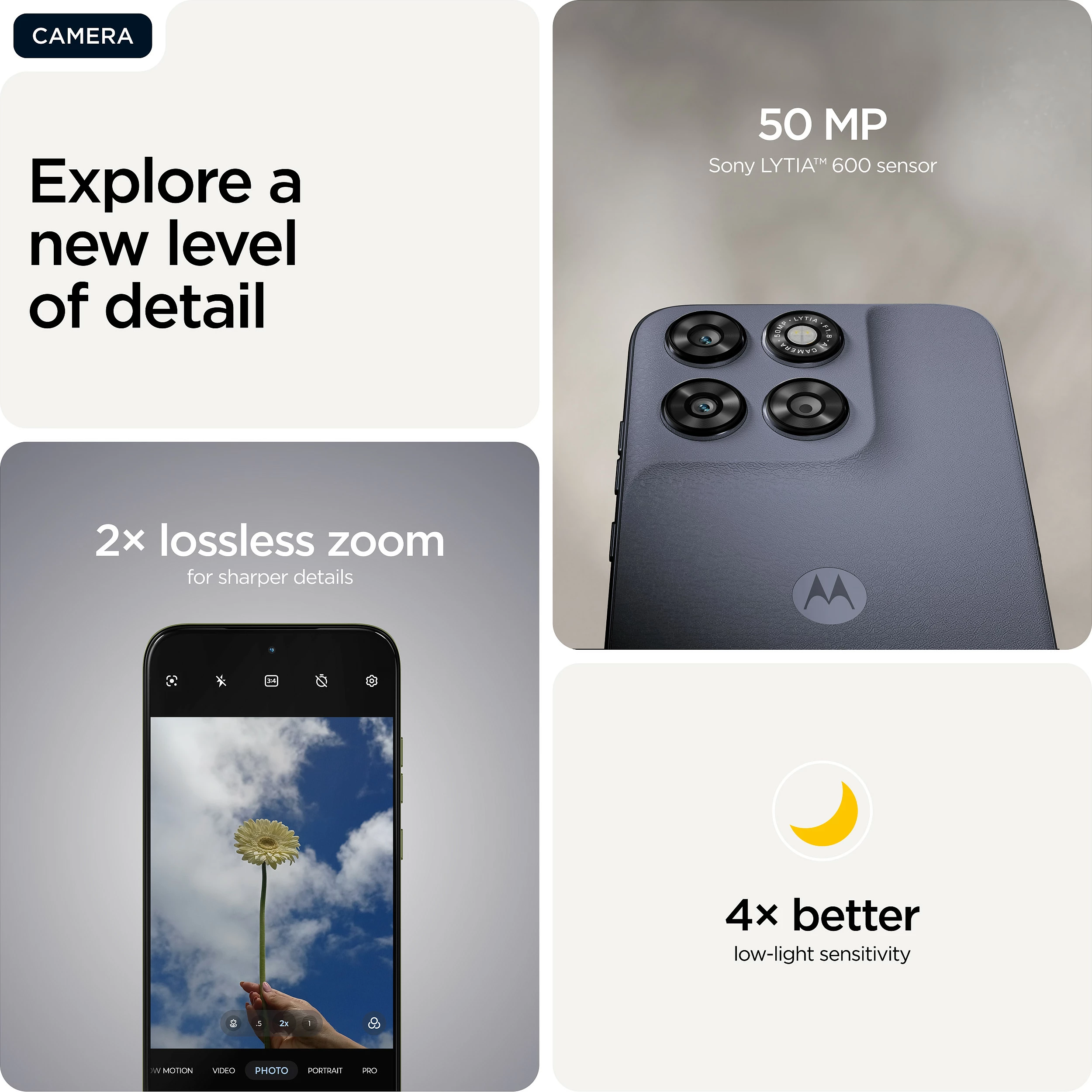 Celular Motorola moto g67, 4GB RAM Memorje, 128GB, 6.8" Extreme AMOLED, 50MP, 5G, Android 16, Gri (PANTONE Arctic Seal)