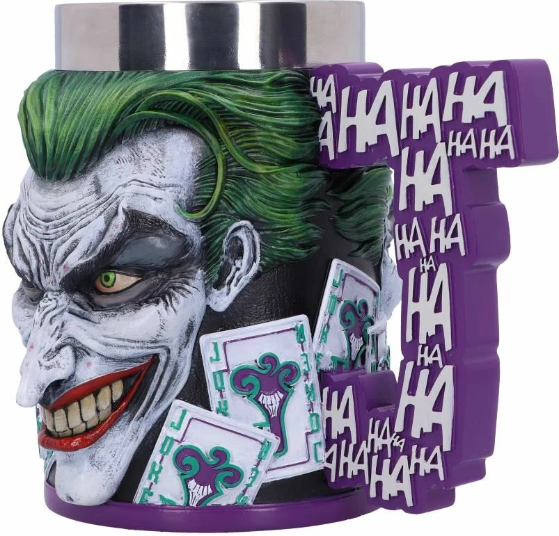 Filxhan koleksionues NEMESIS NOW The Joker 15.5 cm, rezinë me insert inox, i pikturuar me dorë