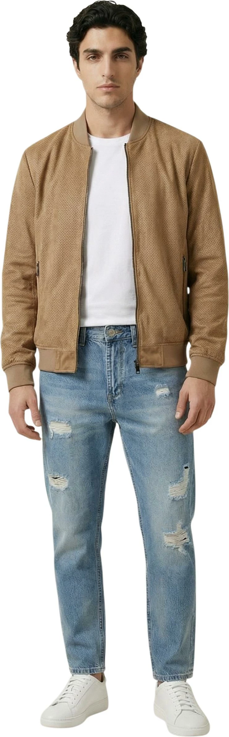 Jakne bomber për meshkuj YOS P1340006, camel [Madhësia: S]