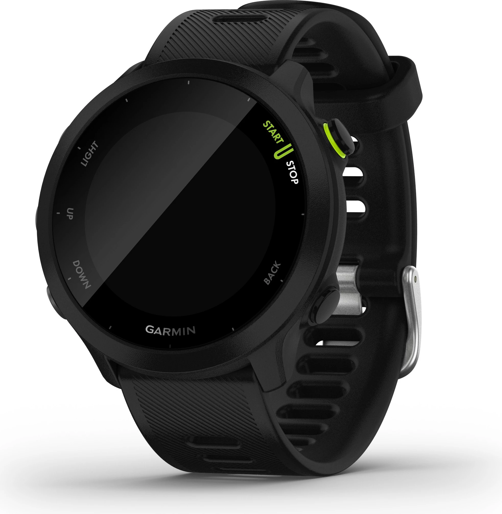 Smartwatch Garmin Forerunner 55, GPS, 2.64 cm, e zezë