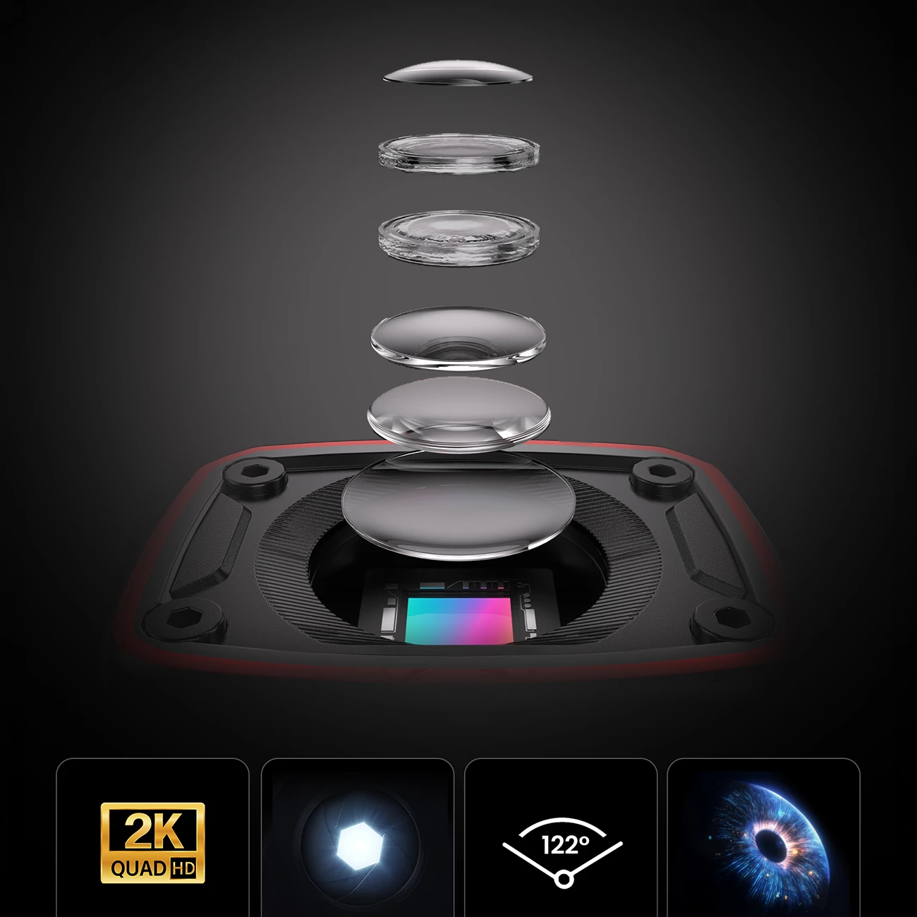 Kamerë aksioni AKEEYO 710 Lite FullHD 1080p, WiFi, IP66, bateri 1800mAh, USB-C, për biçikletë/moto, e zezë