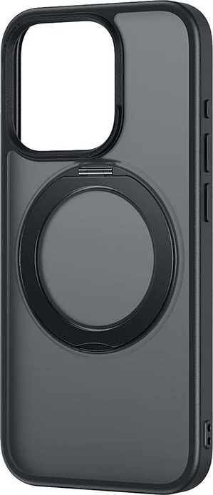 Mbështjellës Baseus SkyRing Magnetic për iPhone 13 Pro, me mbajtëse, xham të temperuar dhe set pastrimi, zi