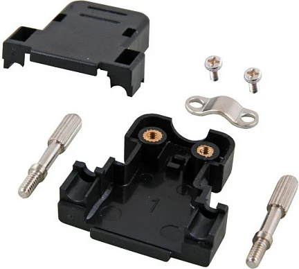 Haubë konektori D-Sub 9 EFB Elektronik E-DH09 29415.1, plastikë, e zezë