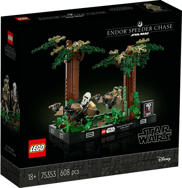 Set LEGO Star Wars 75353 Endor Speeder Chase 608 copë 18+