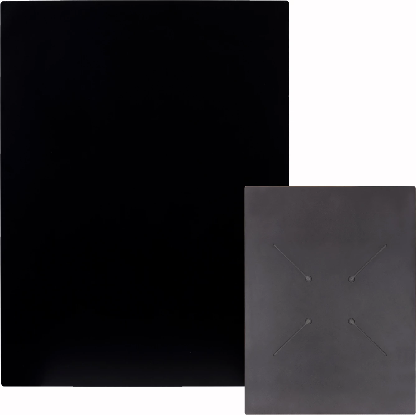 Sipërfaqe tavoline drejtkëndëshe, ngjyrë e zezë, HPL, 60x80cm