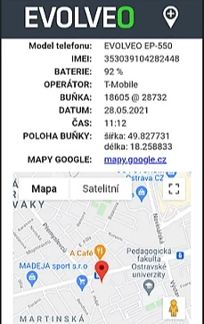Telefon me butona Evolveo Easyphone EG (EP-550) 2.4\" GPS SOS me stacion karikimi, zi/argjendtë