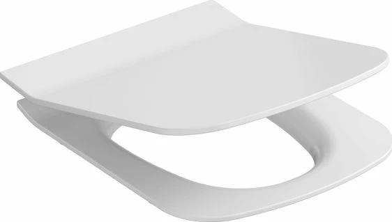 Ndenjëse WC Opoczno Metropolitan OK581-009-BOX, duroplast, soft-close, antibakteriale, slim drejtkëndore, e bardhë