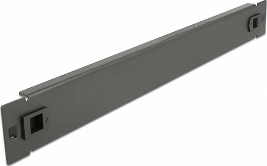 Panel mbulues DeLOCK 19" 1U, pa vegla, metal, i zi