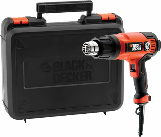 Pistoletë termike Black&Decker KX2200K 2000 W, e zezë, set me 8 aksesorë me kuti