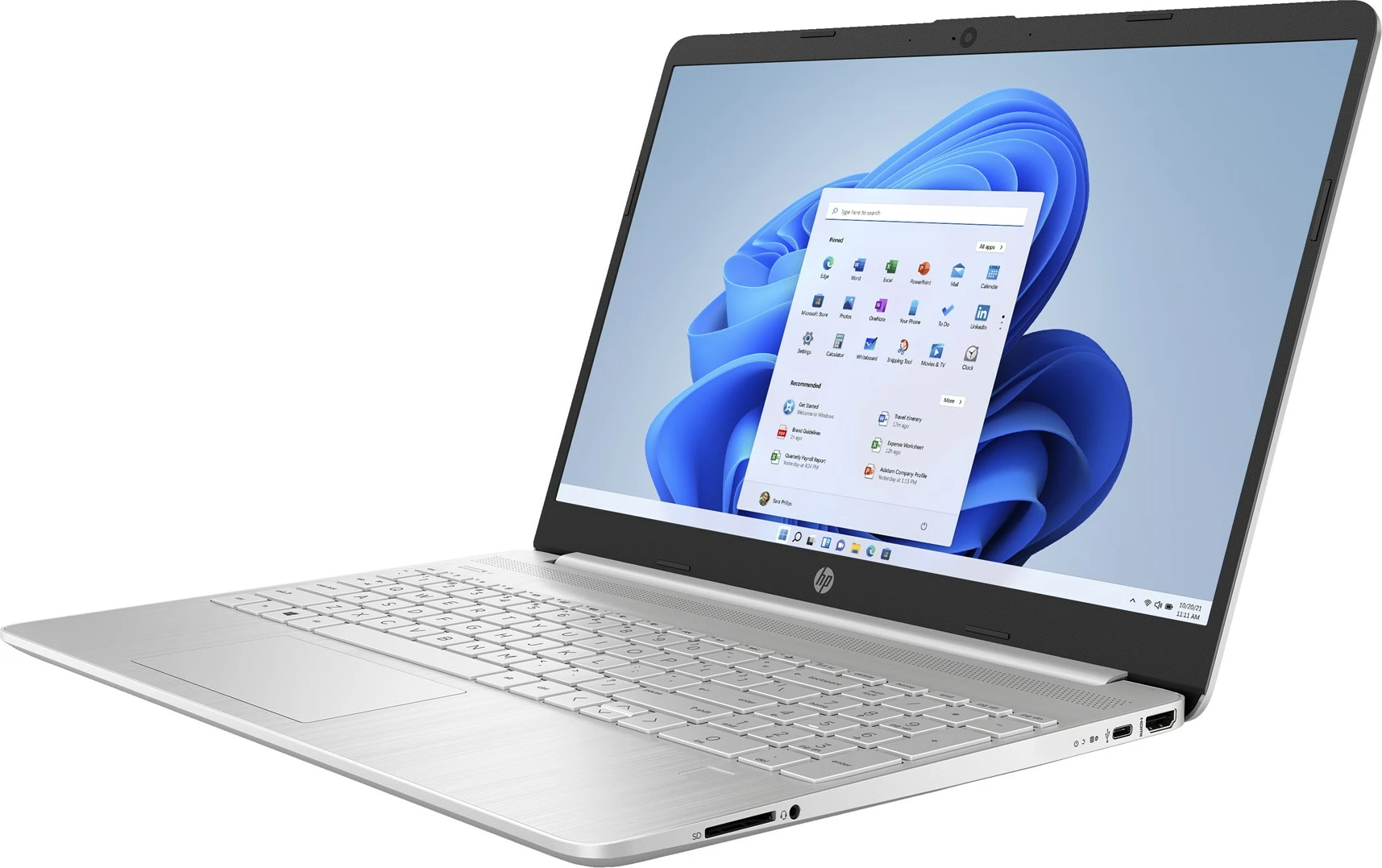 Laptop HP 15s-eq2289nw, 15.6", AMD Ryzen 3 5300U, 16 GB RAM, 1 TB SSD, Argjendtë