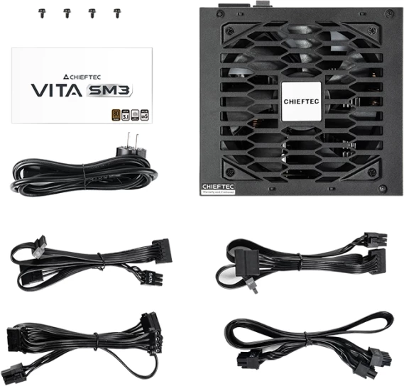 Furnizues rryme (PSU) CHIEFTEC VITA SM3 BPX-750-C 750W ATX 3.1, 80 PLUS Bronze, semi-modular, i zi
