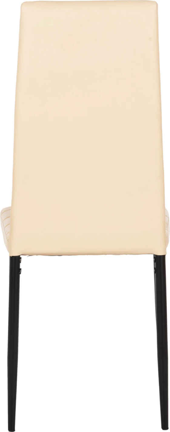 Karrige metalike Lady FH0037.25 PU kapuçino me kornizë metalike K/D 40x48x95 cm, set prej 4 copë