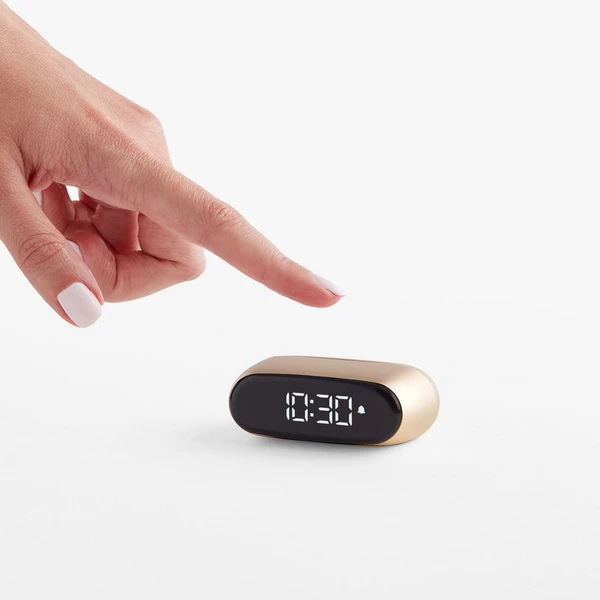 Orë portative me alarm Lexon Minut LR154D, LCD, USB-C, ari