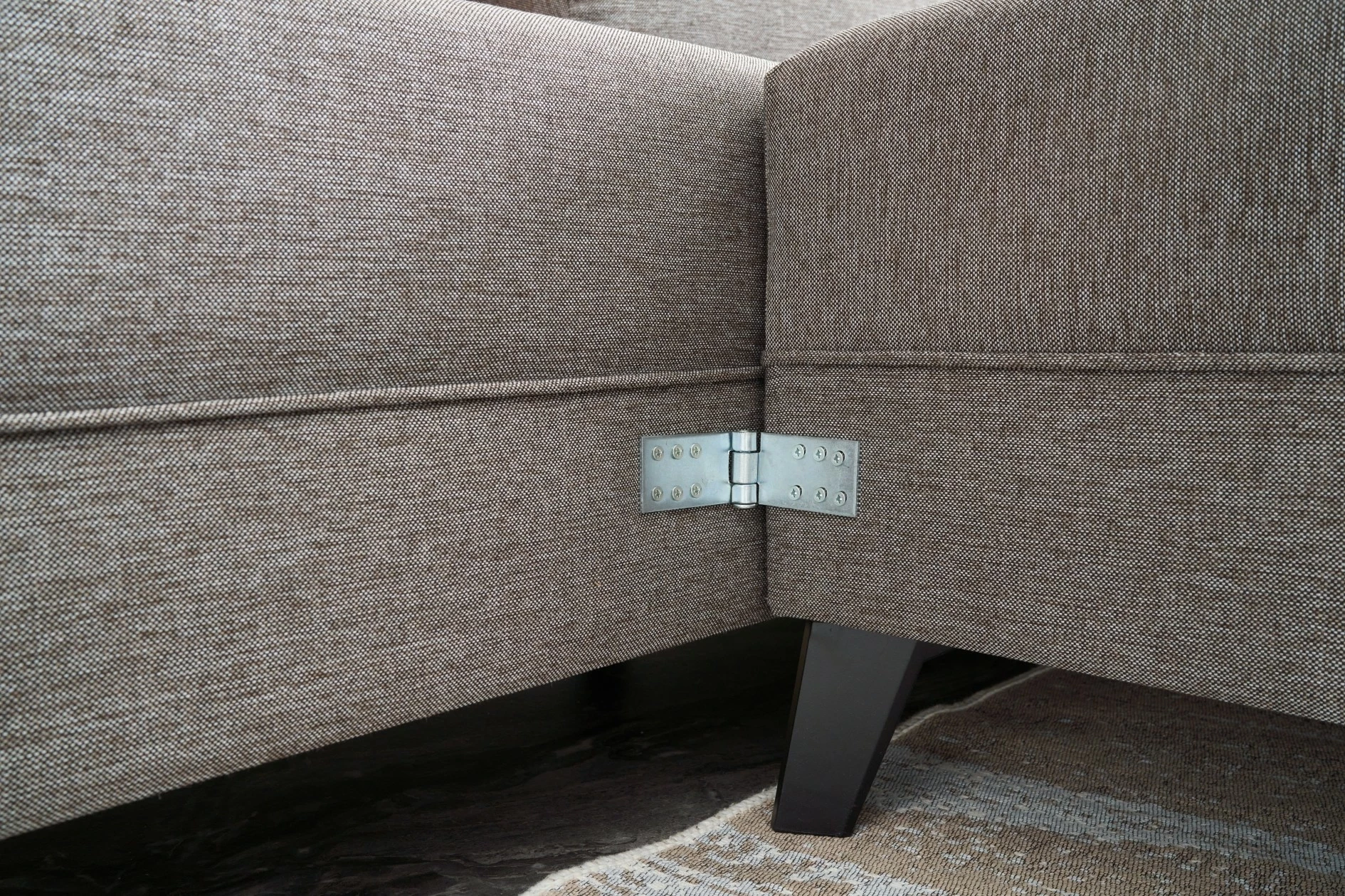 Kënd-sofë krevati Atelier del Sofa, Efsun, ngjyrë kafe