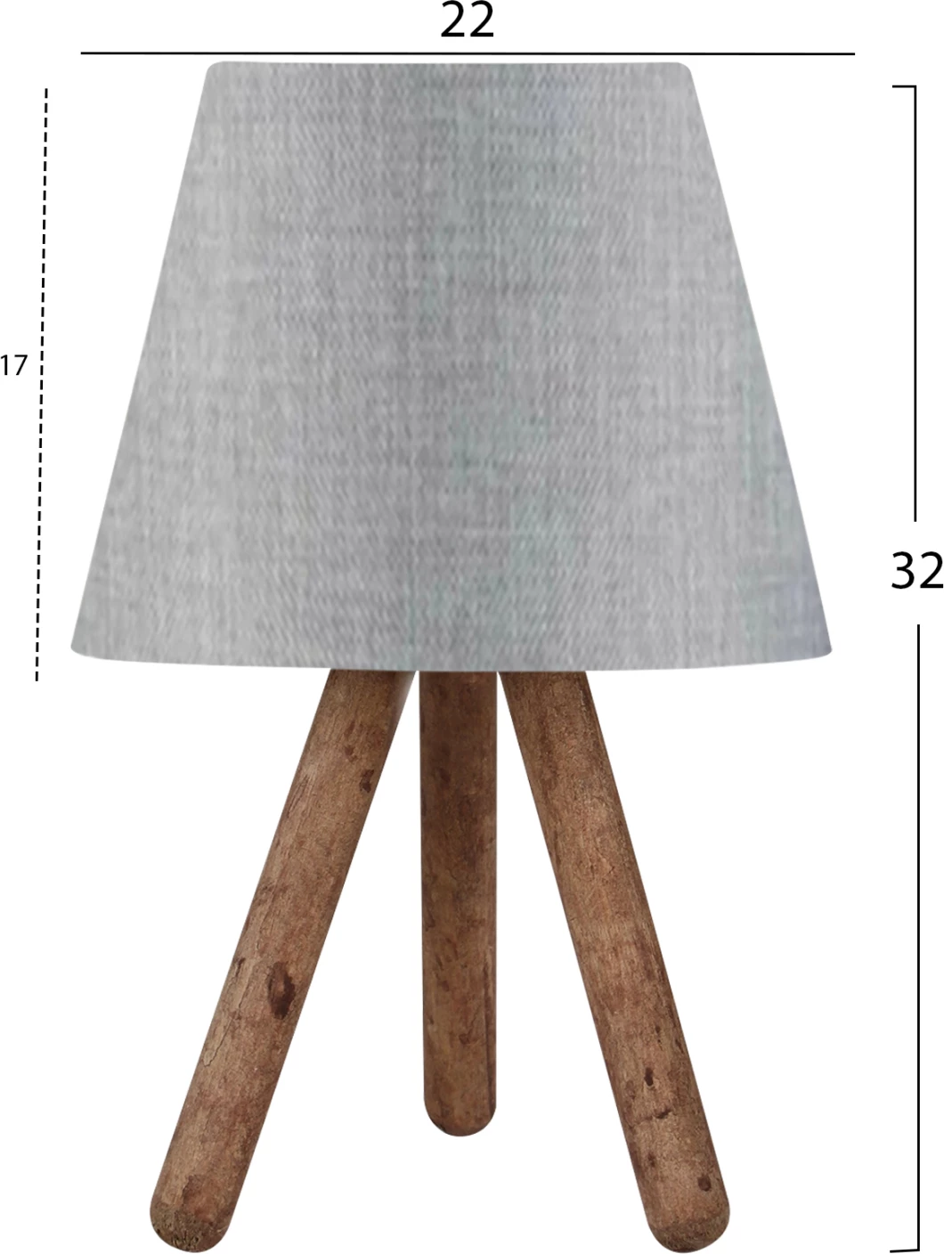 Dritë tavoline moderne, ngjyrë gri, FH7598.05