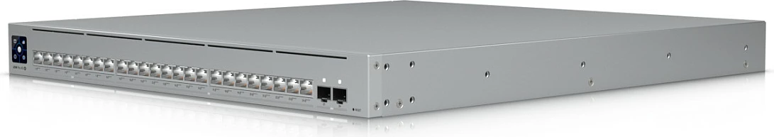 Switch Ubiquiti UniFi USW-Pro-XG-24-PoE, 24x RJ45 (16x 10G + 8x 2.5G), PoE 720W, Rack Mount, gri