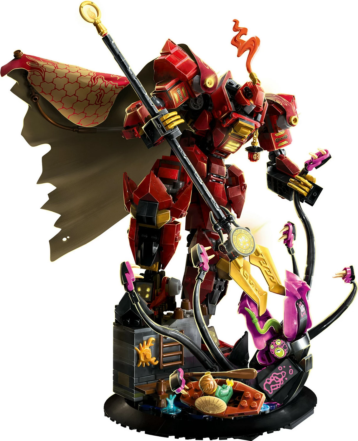 Set ndërtimi LEGO NINJAGO The Fire Knight Mech 71846, 996 copë, 14+, shumëngjyrësh