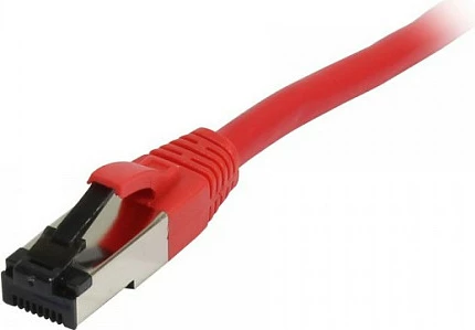 Kabllo rrjeti Synergy21 RJ45 CAT8.1, 0.5m, S/FTP, 2000MHz, e kuqe
