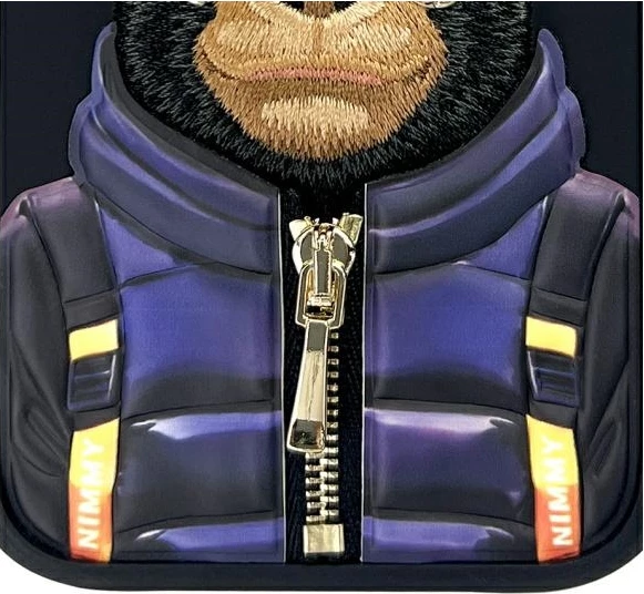 Mbështjellës Nimmy Cool&Cute 2.0 Monkey për iPhone 16 6.1", i zi, në kuti