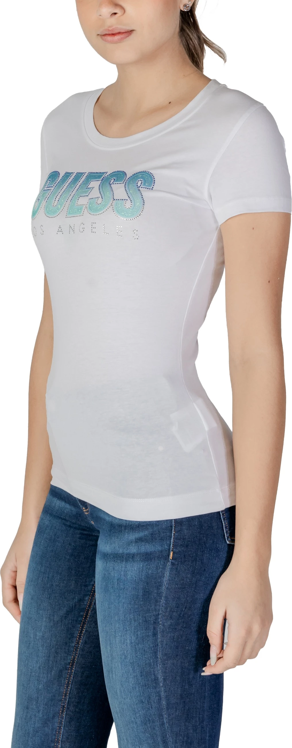 Maicë për femra Guess W5GI14 J1314, e bardhë [Madhësia: XS]
