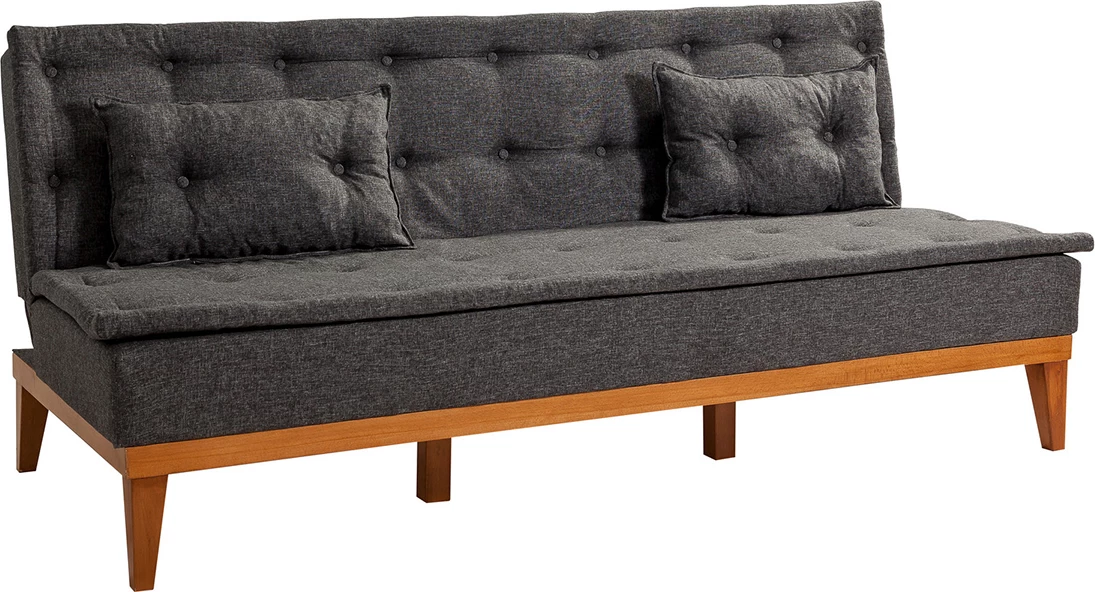 Divan-krevat 3 vende, Atelier del Sofa, ngjyrë antracit, Fuoco