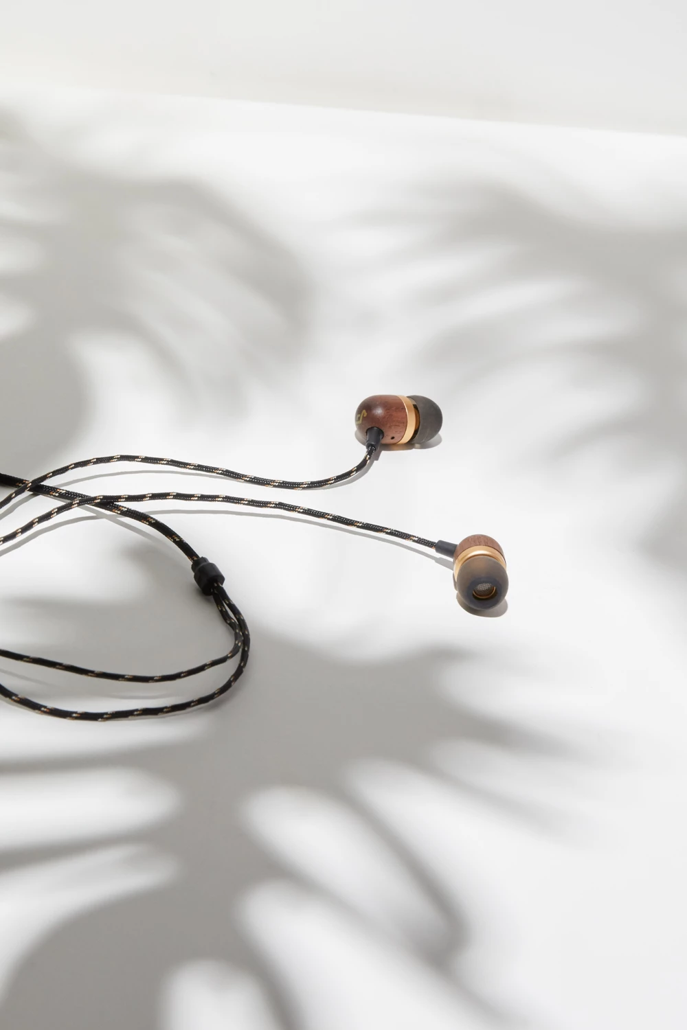Kufje House of Marley Smile Jamaica me kabllo 3.5mm, mikrofon inline, Brass