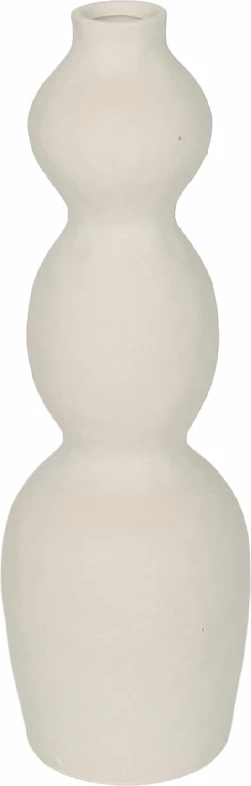 Vazo AIRA, qeramike, e bardhë, 12.5x12.5x39cm