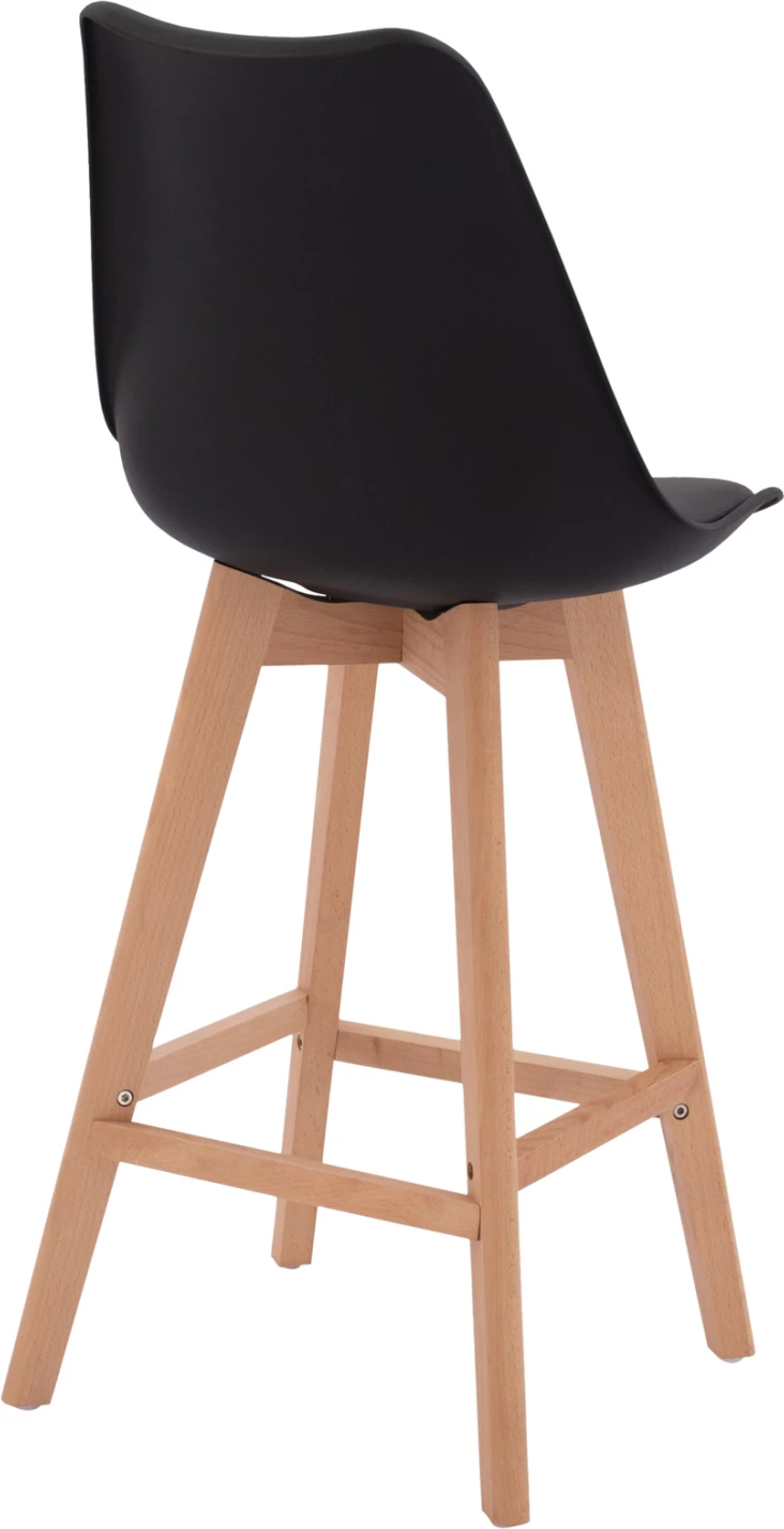 Karrige për bar Vegas FH8000.12, ngjyrë e zezë, 48x58x105 cm, set prej 4 copash