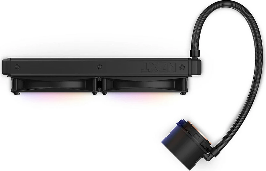Ftohës uji AIO për CPU NZXT Kraken 280 RGB RL-KR280-B1, 2x140mm, me ekran, i zi