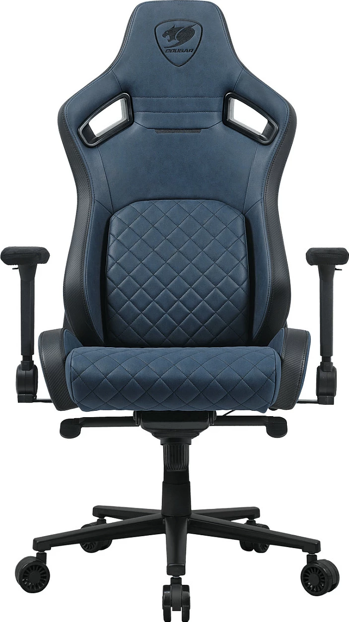 Karrige gaming Cougar Defensor S, 150 kg, 4D mbështetëse krahu, pëlhurë, Navy Blue/Black