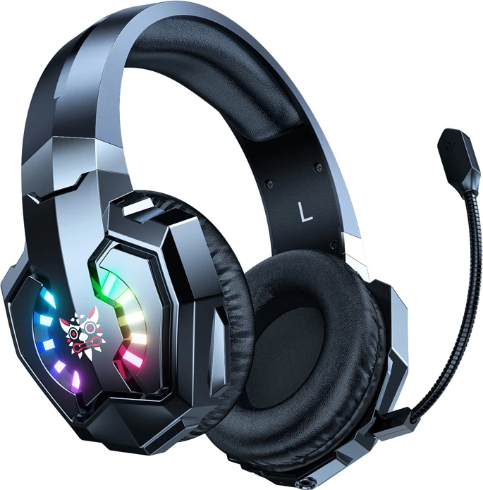 Kufje gaming ONIKUMA B15, wireless Bluetooth 5.4, RGB, mikrofon i shkëputshëm, driver 50 mm, 20 orë bateri, të zeza