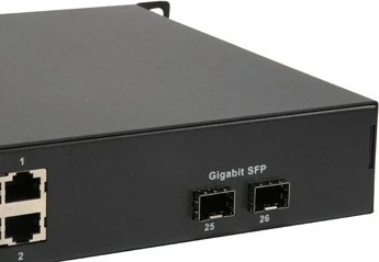 Switch LevelOne 26-Port FGP-2602, 24 PoE, 2 Gigabit SFP, 380W