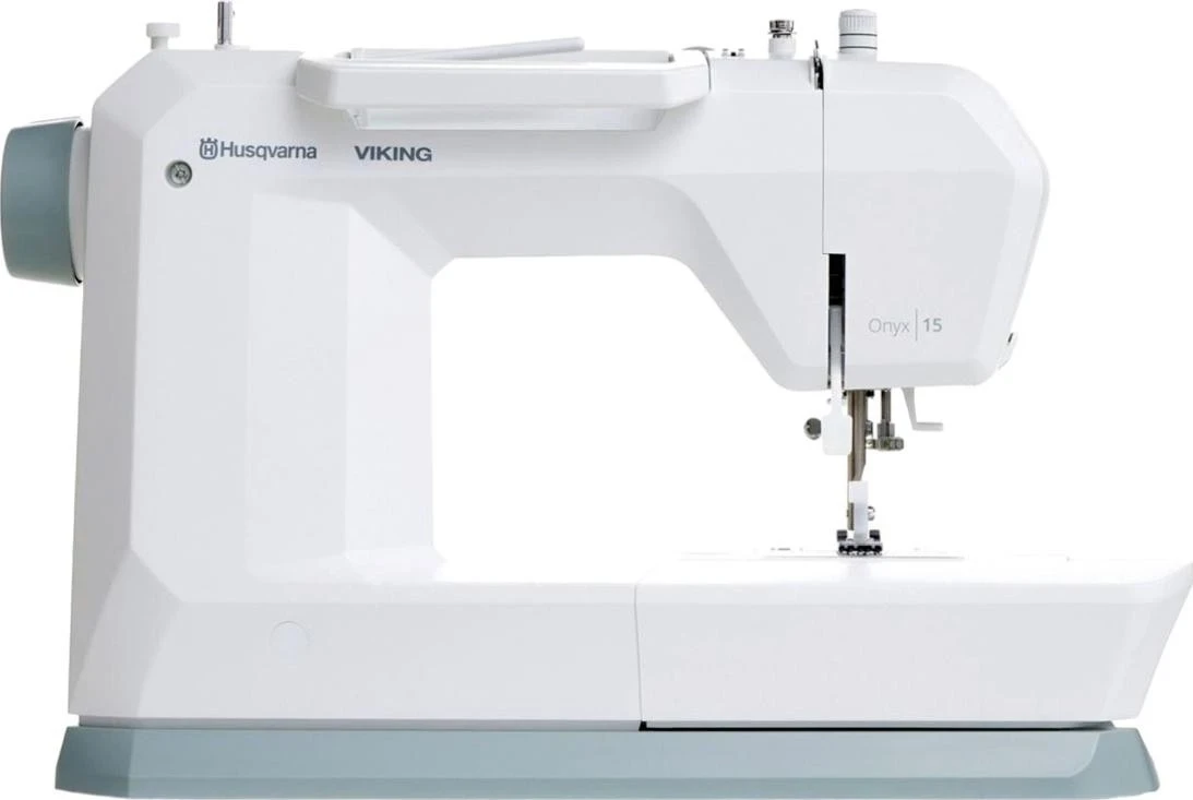 Makine qepëse Husqvarna Onyx 15, mekanike, e bardhë