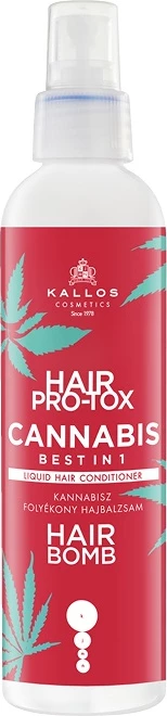 Balsam flokësh pa shpëlarje për femra Kallos KJMN Hair Pro-Tox Cannabis, 200ml