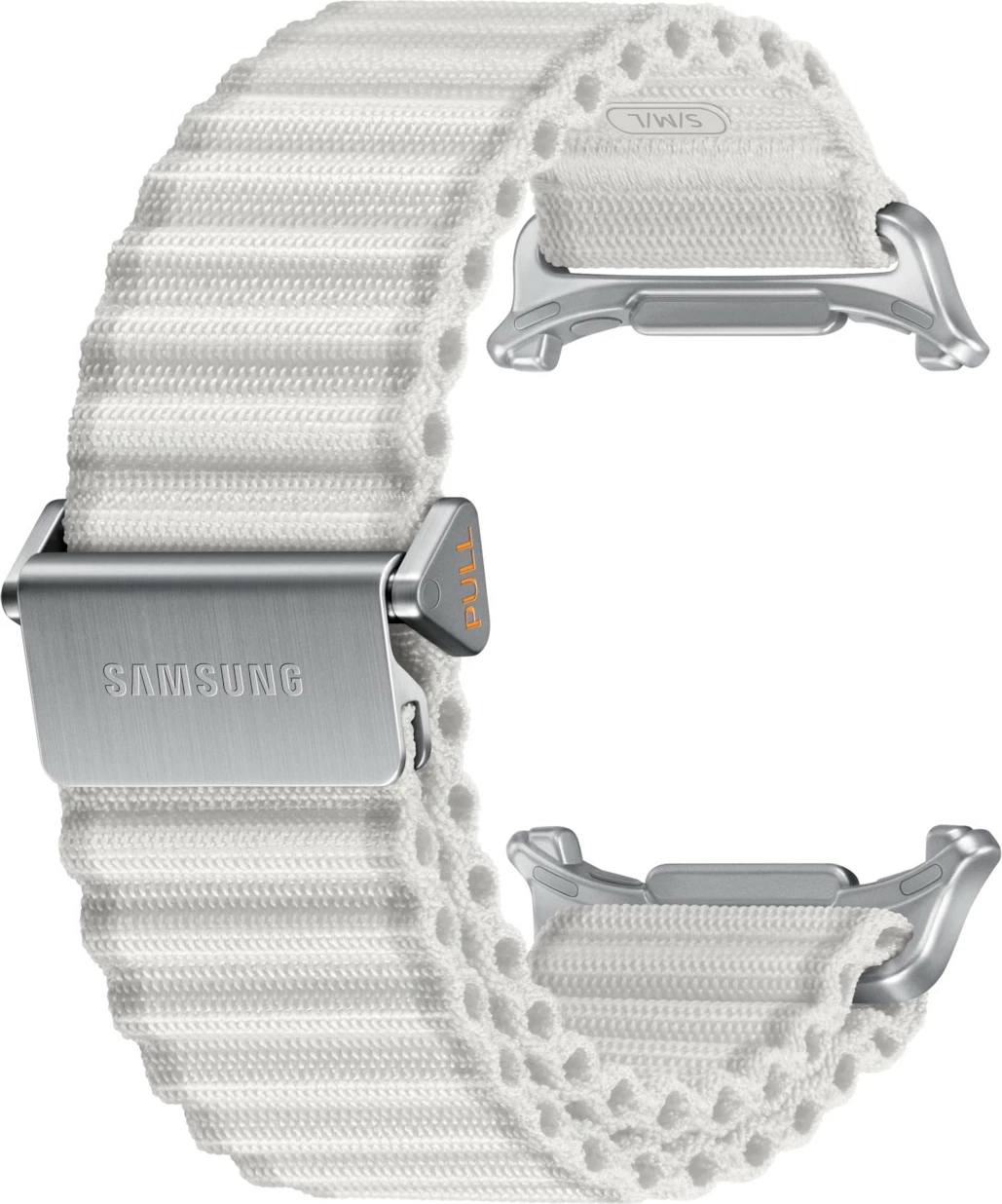 Bandë Samsung për Galaxy Watch Ultra, e bardhë, pëlhurë, najlon