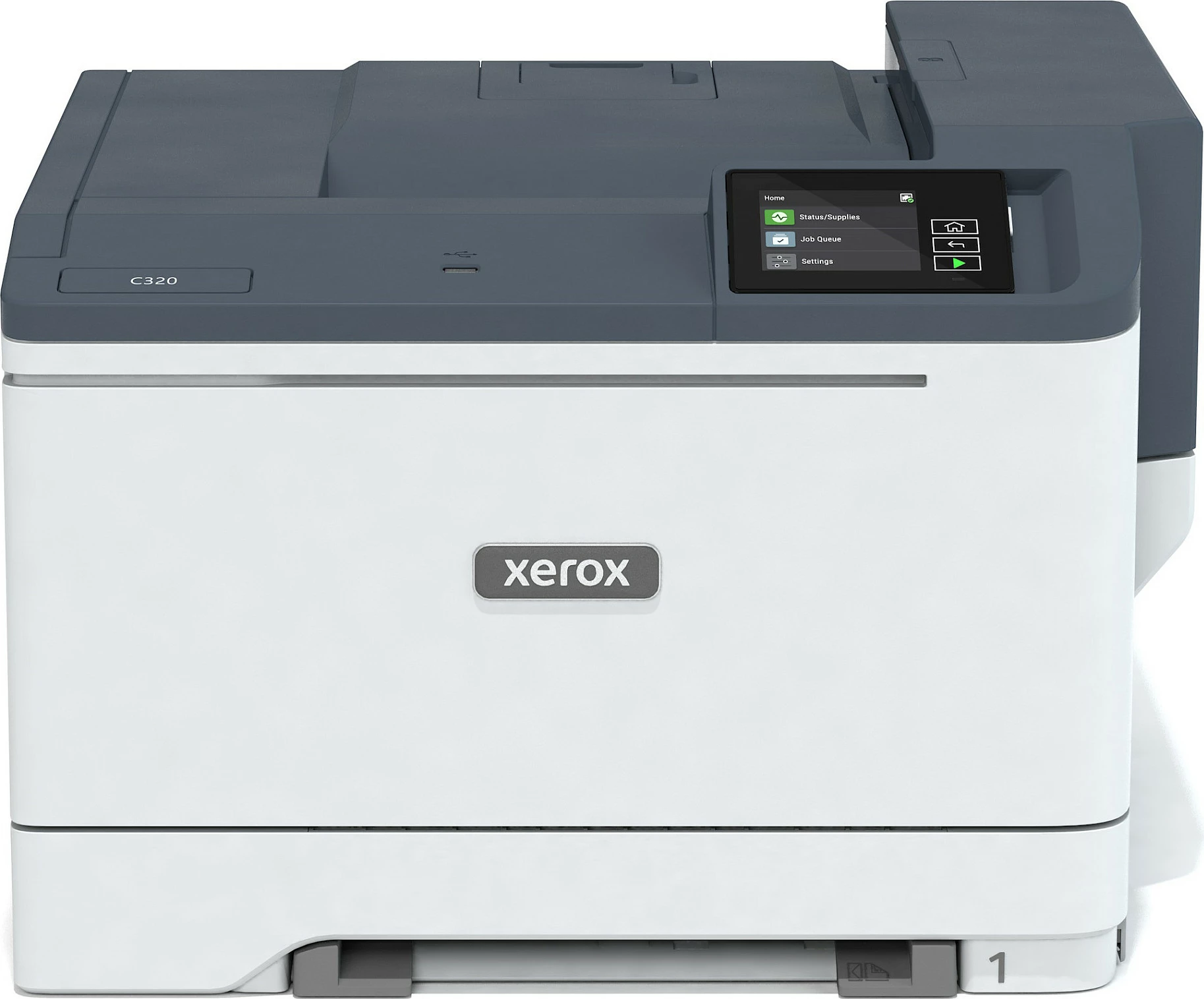 Printer lazer me ngjyra Xerox C320 DNI, A4, Duplex, Wi‑Fi, Ethernet, 33 ppm, bardhë/gri