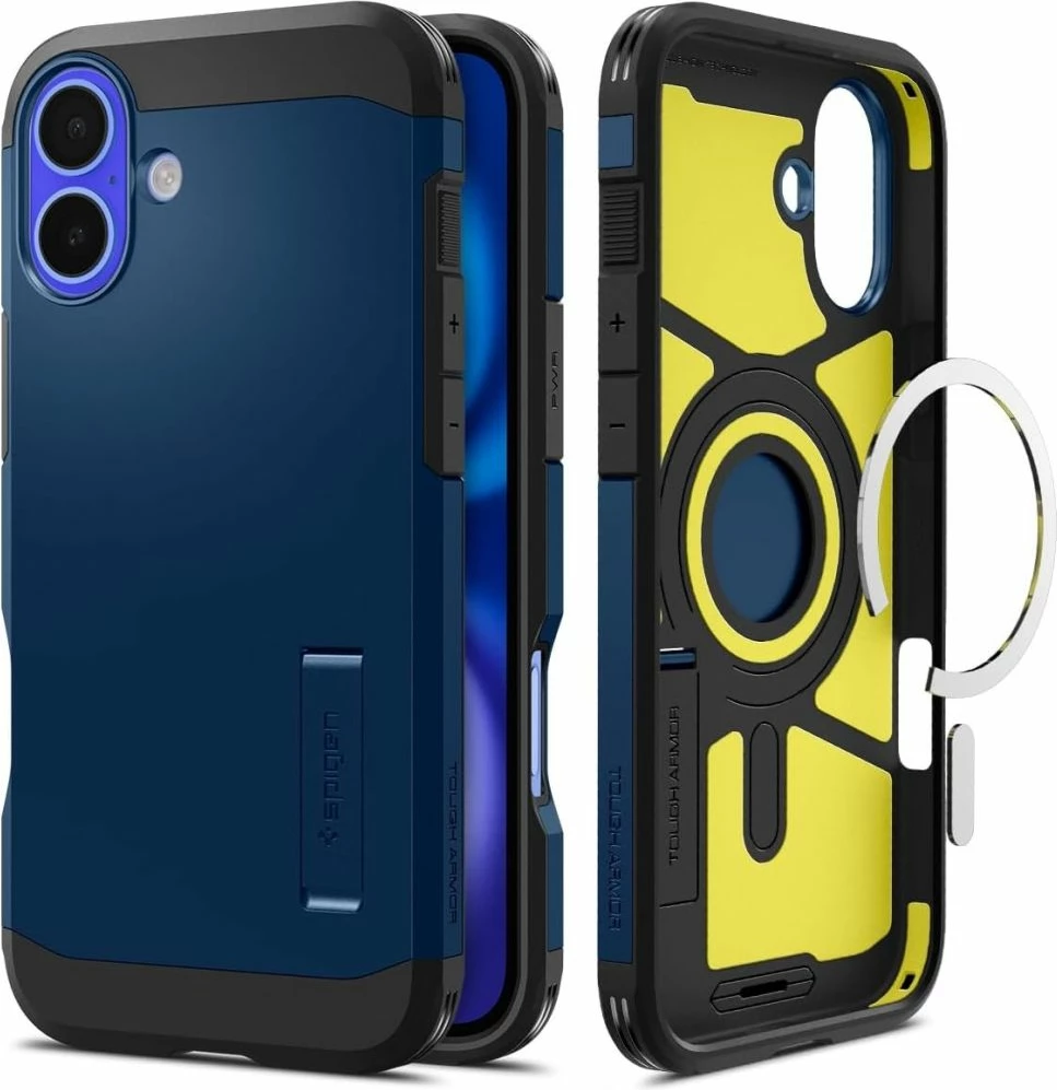 Mbështjellës Spigen Tough Armor Mag për iPhone 16, MagSafe, Blu