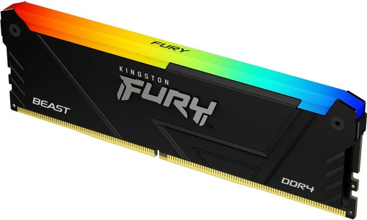 RAM Memorje, Kingston, FURY Beast RGB KF432C16BB2A, 32GB DDR4-3200 DIMM non-ECC, e zezë