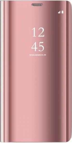 Mbështjellës Phone Case ONASI Clear View për Samsung Galaxy A70/A705, pink