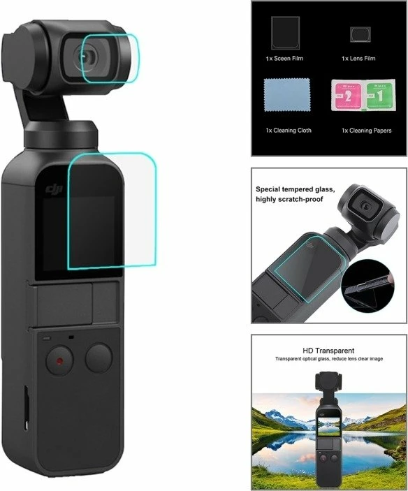Set aksesorësh Puluz Ultimate Combo 43 në 1 për DJI Osmo Pocket, i zi