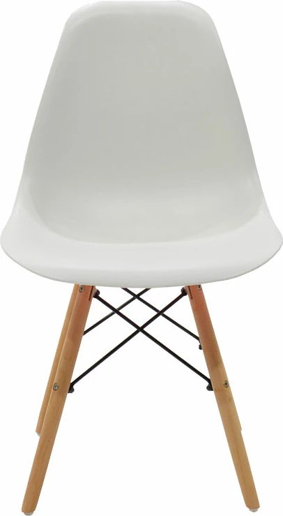 Karrige Julita PP e bardhë-këmbë natyrale 46x50x82cm