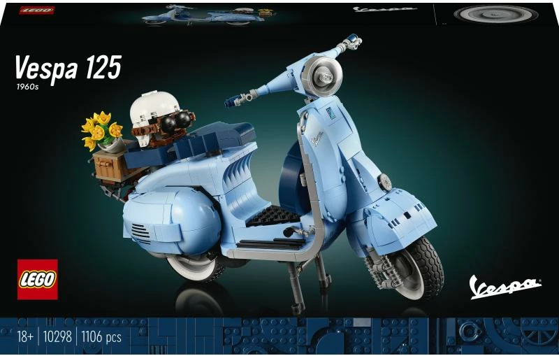 Set LEGO Creator Expert Vespa 125 10298 1106 copë 18+ blu e hapur
