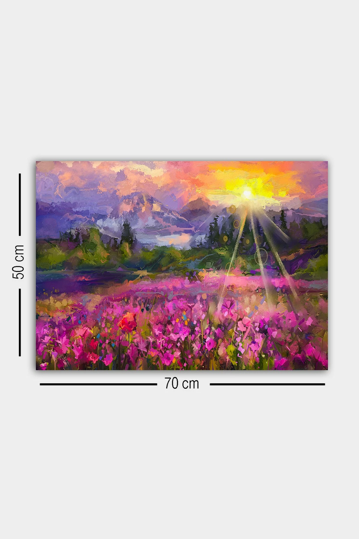 Pikturë dekorative në kanavacë, shumëngjyrëshe, 50x70cm, Wallity 1041139540