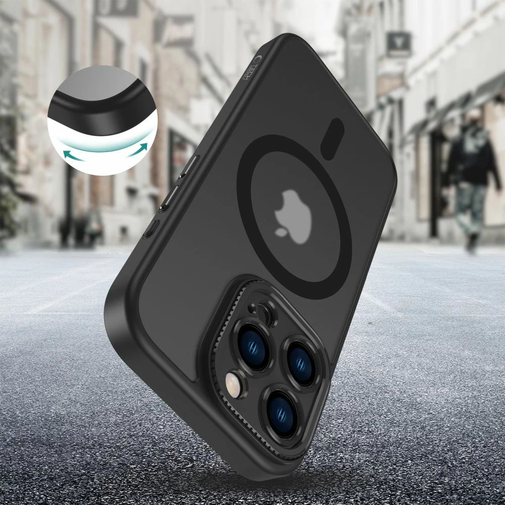 Mbështjellës Tech-Protect MagCam për iPhone 16 Pro Max, MagSafe, gjysmë-transparent