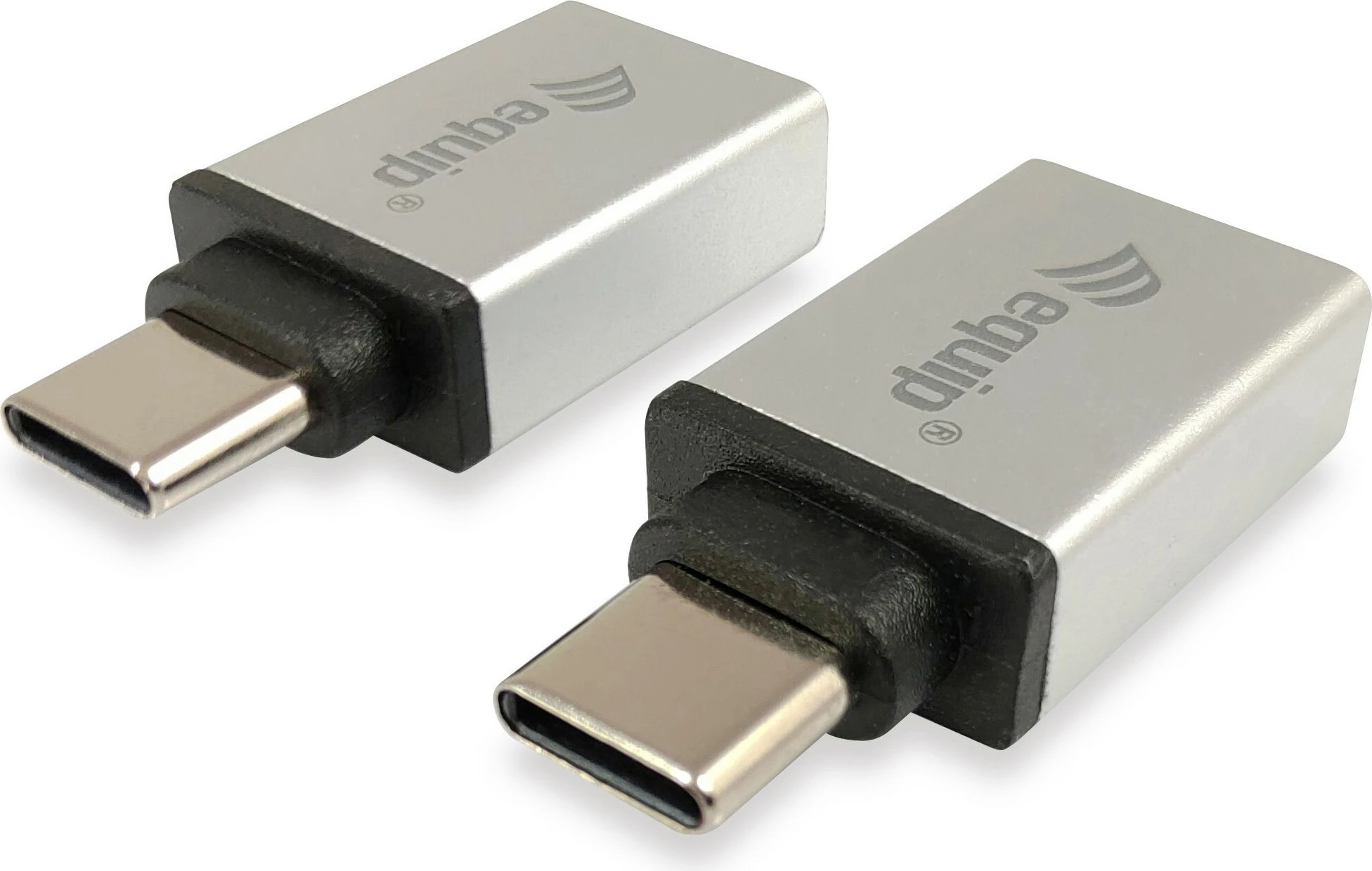 Adapter USB Type C në USB Type A Equip, 2 copë, argjendtë