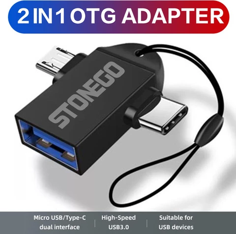 Adaptor OTG 3-në-1 Type-C për Transfer dhe Lidhje Pajisjesh – Stonego