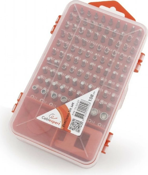 Set veglash precize Gembird TK-SD-07, 108 copë, kuqe